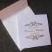 Foiling Invitation Card With Envelope Hard Cover Wedding Invitation Square Card Customized